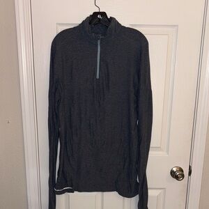 lululemon athletica Men's Dark Gray Zip-Up Sweater